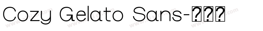 Cozy Gelato Sans字体转换